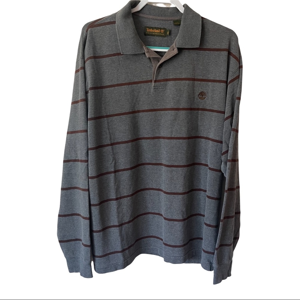 Mens Timberland Long Sleeve Weathergear Polo XL